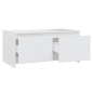 vidaXL Mesa de centro madera contrachapada blanco 90x50x41,5 cm vidaXL Mesa de centro madera contrachapada blanco 90x50x41,5 cm