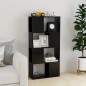 vidaXL Estantería/divisor de espacios negro brillo 60x24x124,5 cm vidaXL Estantería/divisor de espacios negro brillo 60x24x124,5 cm