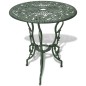 vidaXL Mesa y sillas bistró de jardín 3 piezas aluminio fundido verde