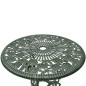 vidaXL Mesa y sillas bistró de jardín 3 piezas aluminio fundido verde
