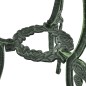 vidaXL Mesa y sillas bistró de jardín 3 piezas aluminio fundido verde