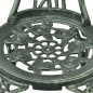 vidaXL Mesa y sillas bistró de jardín 3 piezas aluminio fundido verde