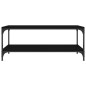 vidaXL Mesa de centro de madera contrachapada negro 100x50x40 cm vidaXL Mesa de centro de madera contrachapada negro 100x50x40 cm