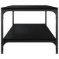 vidaXL Mesa de centro de madera contrachapada negro 100x50x40 cm vidaXL Mesa de centro de madera contrachapada negro 100x50x40 cm