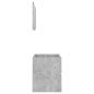 vidaXL Set muebles de baño 2 piezas madera contrachapada gris hormigón vidaXL Set muebles de baño 2 piezas madera contrachapada gris hormigón