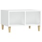 vidaXL Mesa de centro madera contrachapada blanco 60x50x36,5 cm