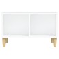 vidaXL Mesa de centro madera contrachapada blanco 60x50x36,5 cm