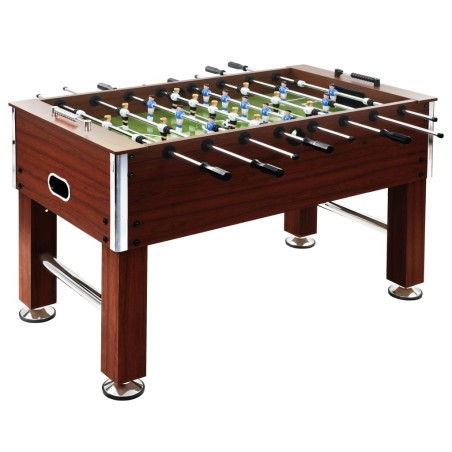 vidaXL Futbolín de acero 60 kg marrón 140x74,5x87,5 cm