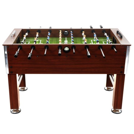 vidaXL Futbolín de acero 60 kg marrón 140x74,5x87,5 cm