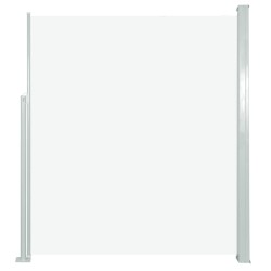 vidaXL Toldo lateral retráctil para patio crema 160x500 cm