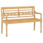 vidaXL Set de muebles de jardín 4 pzas y cojines madera maciza de teca vidaXL Set de muebles de jardín 4 pzas y cojines madera maciza de teca