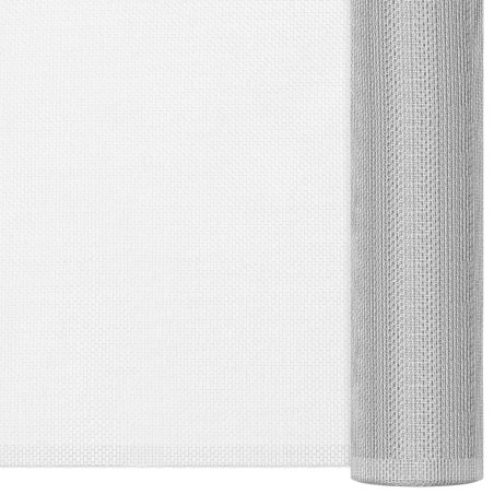 vidaXL Malla mosquitera de aluminio plateada 112x500 cm