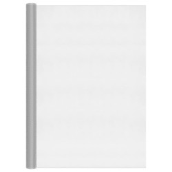 vidaXL Malla mosquitera de aluminio plateada 112x500 cm