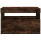 vidaXL Mueble de TV con luces LED color roble ahumado 60x35x40 cm