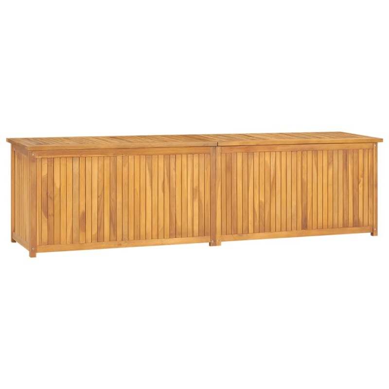 vidaXL Baúl de jardín madera maciza de teca 200x50x55 cm vidaXL Baúl de jardín madera maciza de teca 200x50x55 cm