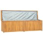 vidaXL Baúl de jardín madera maciza de teca 200x50x55 cm vidaXL Baúl de jardín madera maciza de teca 200x50x55 cm