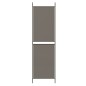 vidaXL Biombo divisor de 6 paneles de tela gris antracita 300x200 cm