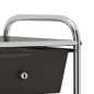 vidaXL Carrito de almacenaje portátil 4 cajones plástico negro vidaXL Carrito de almacenaje portátil 4 cajones plástico negro