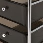 vidaXL Carrito de almacenaje portátil 4 cajones plástico negro vidaXL Carrito de almacenaje portátil 4 cajones plástico negro