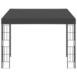 vidaXL Cenador con montaje en la pared tela gris antracita 3x3 m