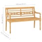 vidaXL Set de muebles de jardín 4 pzas y cojines madera maciza de teca vidaXL Set de muebles de jardín 4 pzas y cojines madera maciza de teca