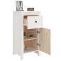vidaXL Aparadores 2 uds madera maciza de pino blanco 40x35x80 cm vidaXL Aparadores 2 uds madera maciza de pino blanco 40x35x80 cm
