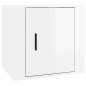 vidaXL Mesitas de noche 2 unidades blanco brillante 50x39x47 cm