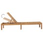 vidaXL Tumbona de madera maciza de teca