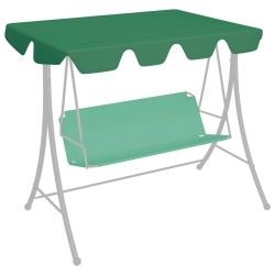 vidaXL Dosel de repuesto columpio de jardín verde 150/130x105/70 cm