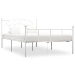 vidaXL Estructura de cama de metal blanca 160x200 cm