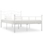 vidaXL Estructura de cama de metal blanca 160x200 cm vidaXL Estructura de cama de metal blanca 160x200 cm