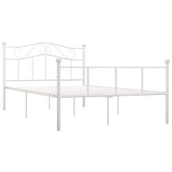 vidaXL Estructura de cama de metal blanca 160x200 cm