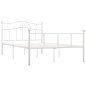 vidaXL Estructura de cama de metal blanca 160x200 cm vidaXL Estructura de cama de metal blanca 160x200 cm