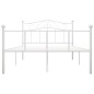 vidaXL Estructura de cama de metal blanca 160x200 cm vidaXL Estructura de cama de metal blanca 160x200 cm