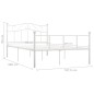 vidaXL Estructura de cama de metal blanca 160x200 cm vidaXL Estructura de cama de metal blanca 160x200 cm