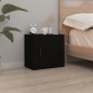 vidaXL Mesitas de noche de pared 2 uds negro 50x30x47 cm vidaXL Mesitas de noche de pared 2 uds negro 50x30x47 cm
