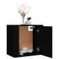 vidaXL Mesitas de noche de pared 2 uds negro 50x30x47 cm vidaXL Mesitas de noche de pared 2 uds negro 50x30x47 cm