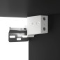 vidaXL Mesitas de noche de pared 2 uds negro 50x30x47 cm vidaXL Mesitas de noche de pared 2 uds negro 50x30x47 cm