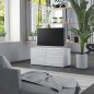 vidaXL Mueble TV madera contrachapada blanco brillante 80x34x36 cm vidaXL Mueble TV madera contrachapada blanco brillante 80x34x36 cm