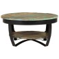 vidaXL Mesa de centro de madera maciza reciclada 65x32 cm vidaXL Mesa de centro de madera maciza reciclada 65x32 cm