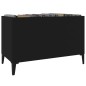 vidaXL Mueble para discos madera contrachapada negro 74,5x38x48 cm vidaXL Mueble para discos madera contrachapada negro 74,5x38x48 cm