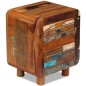 vidaXL Mesita de noche de madera maciza reciclada 43x33x51 cm