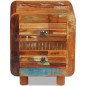 vidaXL Mesita de noche de madera maciza reciclada 43x33x51 cm