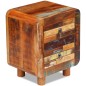 vidaXL Mesita de noche de madera maciza reciclada 43x33x51 cm
