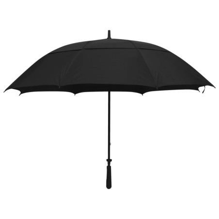 vidaXL Paraguas negro 130 cm