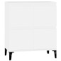 vidaXL Aparador de madera contrachapada blanco 60x35x70 cm vidaXL Aparador de madera contrachapada blanco 60x35x70 cm