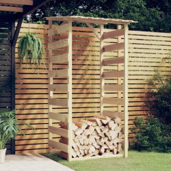 vidaXL Pérgola con techo madera de pino impregnada 100x90x200 cm