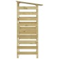 vidaXL Pérgola con techo madera de pino impregnada 100x90x200 cm vidaXL Pérgola con techo madera de pino impregnada 100x90x200 cm