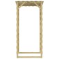 vidaXL Pérgola con techo madera de pino impregnada 100x90x200 cm vidaXL Pérgola con techo madera de pino impregnada 100x90x200 cm
