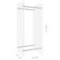 vidaXL Leñero de vidrio templado transparente 40x35x100 cm vidaXL Leñero de vidrio templado transparente 40x35x100 cm